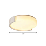 Led Acrylic Ceiling Light: Sleek Flush-Mount Fixture For Bedrooms White / 16 Third Gear