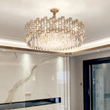 Clear K9 Crystal Chandelier: Modernist Suspension Light For Dining Room