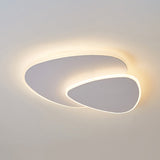 Flush Mount Led Ceiling Light - Triangular Nordic Style Acrylic Fixture For Corridors