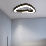 Modern Led Flush Mount Ceiling Light Fixture For Living Room - Simplicity Triangle Design