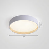Nordic Led Ceiling Flush Mount Lamp With Acrylic Diffuser For Kitchen White / 16 Third Gear