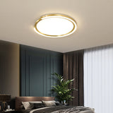 Modern Led Flush Mount Light With Extra - Thin Aluminum Frame For Bedroom Ceiling - Nordic Style
