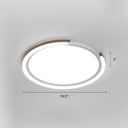 Modern Led Flush Mount Light With Extra - Thin Aluminum Frame For Bedroom Ceiling - Nordic Style