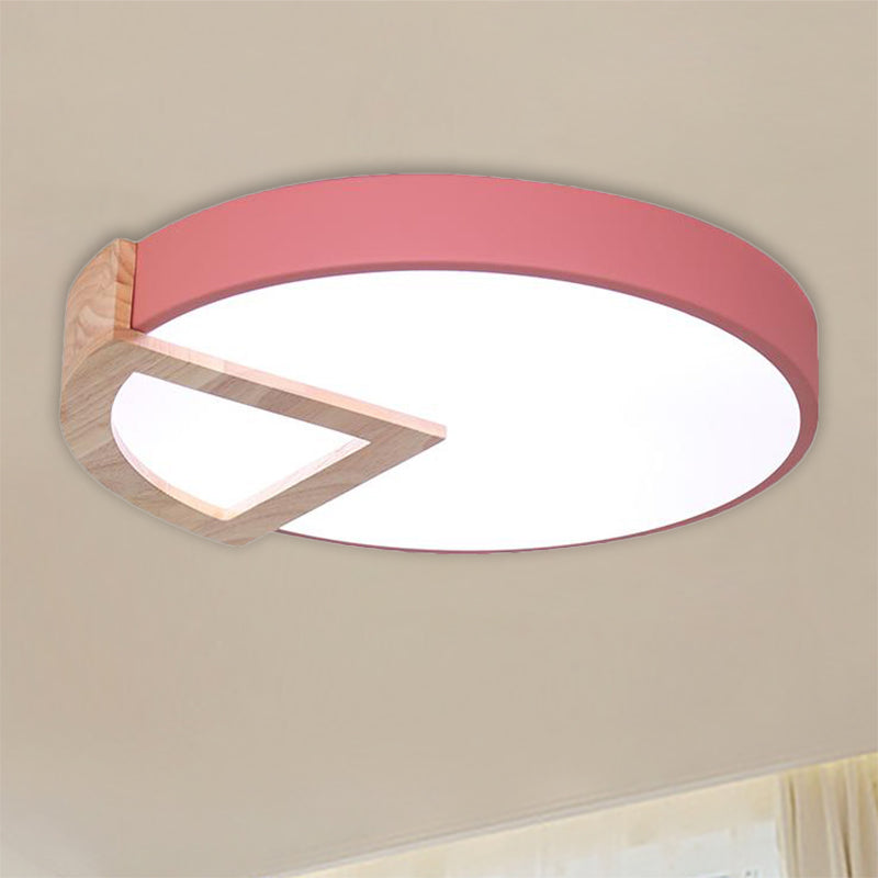Nordic Macaron Flush Mount Light For Kids Bedrooms