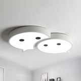 Baby Elf Led Ceiling Mount Light: Charming Metal And Acrylic Lamp For Childs Bedroom