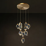 Led Multi-Pendant Gem Suspension Lighting For Dining Room Decor Clear