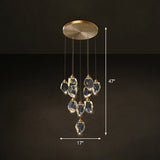 Led Multi-Pendant Gem Suspension Lighting For Dining Room Decor