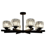 Minimalistic Cylindrical Crystal Ceiling Lamp: Elegant Lighting For Living Room