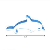 Blue Dolphin Led Ceiling Mount Childrens Flush Light For Swimming Pools / 35.5