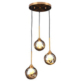Minimalist Glass Pendant Light With 3-Head Design For Dining Room And Multiple Hanging Options