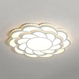 Blossom Large Flush Mount Led Crystal Accent Lamp - 31.5’/39’ Wide Warm/White Light