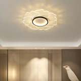 Modern Led Flower Ceiling Mount Light Fixture For Bedroom - Acrylic Flush