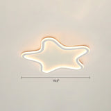 Kids Cartoon Star Led Ceiling Light Creative Aluminum Flush Mount For Childrens Bedroom - Ultrathin