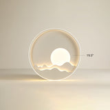 Modern Led Ceiling Light - Stylish Metal Flush Mount For Living Room White Shade / 19.5 Warm