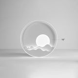 Modern Led Ceiling Light - Stylish Metal Flush Mount For Living Room White Shade / 16