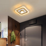 Minimalist Gold Led Flushmount Foyer Light Small Acrylic Ceiling Flush Mount