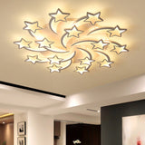Modern White Acrylic Led Flush Mount Ceiling Light Fixture For Living Room 15 /