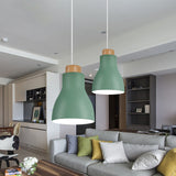Nordic Half-Bottle Pendant Light - Stylish Metallic Hanging For Balcony And Study Room