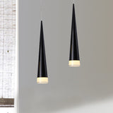 Tapered Metal Hanging Lamp Kit - Elegant Pendant Light Fixture For Dining Room In 3 Colors