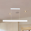 Sleek Black/White/Brown Linear Pendant Led Light In Warm/White/Natural 31.5’/39’/47’ Wide