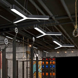 Modern Y-Shaped Led Pendant Light For Gymnasium Ceiling