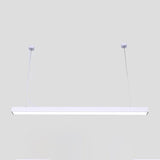 Sleek Acrylic Bar Led Suspension Pendant Light For Office Spaces White / 23.5’