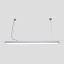Sleek Acrylic Bar Led Suspension Pendant Light For Office Spaces Silver / 23.5’