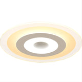 White Led Acrylic Ceiling Mounted Light - Flush Disk Shape Simple Style For Bedroom