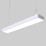 Modern Rectangle Led Pendant Light For Offices With Acrylic Diffuser White / 23.5’