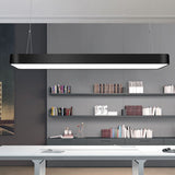 Rectangle Metal Led Pendant Light With Acrylic Diffuser For Office