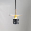Modern Terrazzo Drop Pendant Lamp - Perfect For Dining Room Dark Gray / 8’