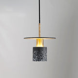 Modern Terrazzo Drop Pendant Lamp - Perfect For Dining Room Dark Gray / 8’