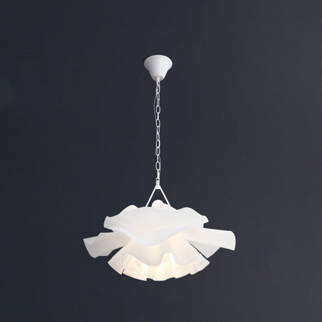 Minimalist Acrylic Flower Pendant Light - 2-Light Ceiling Fixture For Living Room White / 21.5