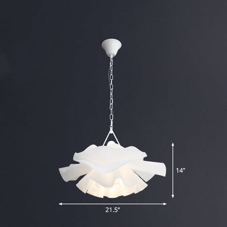 Minimalist Acrylic Flower Pendant Light - 2-Light Ceiling Fixture For Living Room