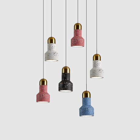 Nordic Terrazzo Ceiling Pendant Lamp With Down Lighting For Living Room