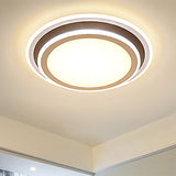 Simple Led Flush Ceiling Light Multi-Layer Acrylic 19.5/32 Wide Warm/White Light. Perfect For