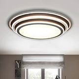 Simple Led Flush Ceiling Light Multi-Layer Acrylic 19.5/32 Wide Warm/White Light. Perfect For
