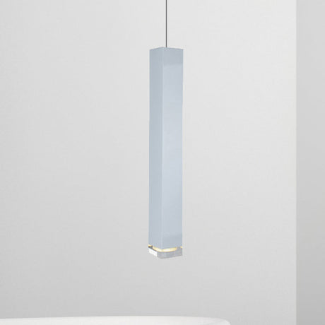 Harper - Modern Cuboid Suspension Light Metal Black/White Dining Room Led Pendant In White/Warm