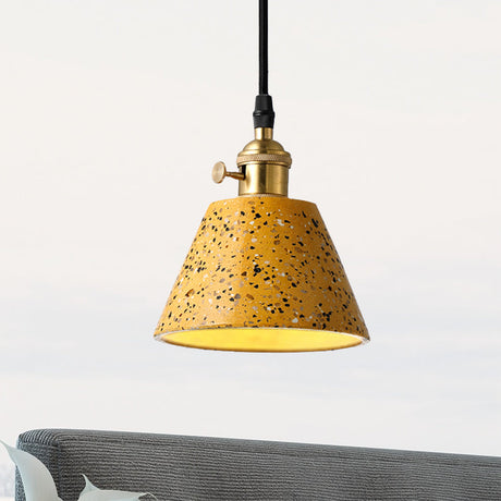 Vera - Nordic Style Black/Blue/Green Cone Concrete Pendant Lighting