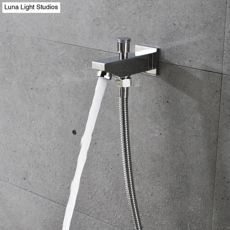24x12 Inch 600x300mm Bluetooth Music LED Shower Head Panel Faucet Rain Mist Waterfall Column Thermostatic Mixer Valve