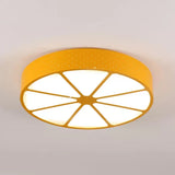Lively Lemon-Shaped Acrylic Ceiling Mount Light: Ideal For Teens Yellow