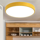 Modern Kids Bedroom Ceiling Light: Acrylic Round Flush Mount