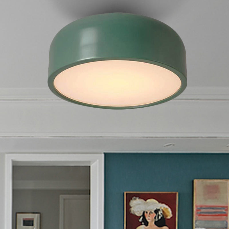Nordic Led Ceiling Light For Kids Bedroom With Acrylic Dome Shade