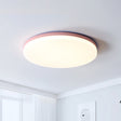 10’/15’/19’ W Macaron Metal Flush Ceiling Lamp In Green Pink White Or Yellow - Indoor