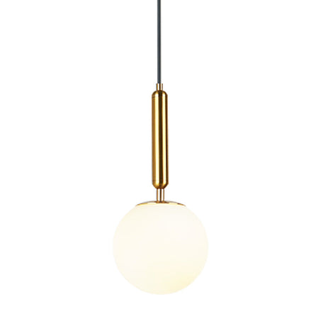 Contemporary Glass Pendant Light - Spherical Design For Lounge