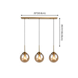 Modern Minimalist Glass Sphere Pendant Light Fixture For Indoor Ceiling