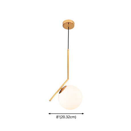 Mid Century Modern Glass Pendant Light Fixture - Stylish & Serene Bedroom Illumination