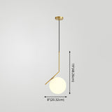 Mid Century Modern Glass Pendant Light Fixture - Stylish & Serene Bedroom Illumination