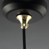 Modern Double Glass Teardrop Pendant Lighting - 1 Light Hanging For Living Room