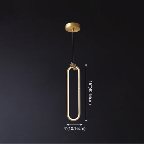 Modern Bronze Led Small Pendant Light With Creative Ceiling Design